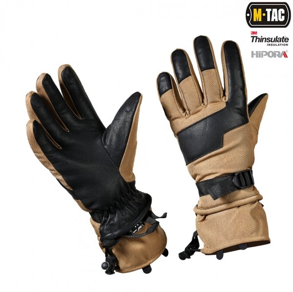 M-TAC РУКАВИЦІ ЗИМОВІ POLAR TACTICAL THINSULATE COYOTE