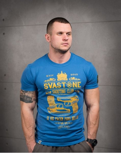 SVASTONE ФУТБОЛКА PARA BELLUM БЛАКИТНА