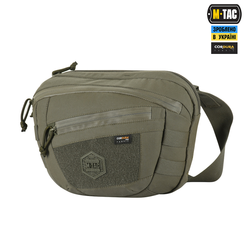 M-TAC СУМКА SPHAERA HARDSLING BAG LARGE С ЛИПУЧКОЙ ELITE RANGER GREEN