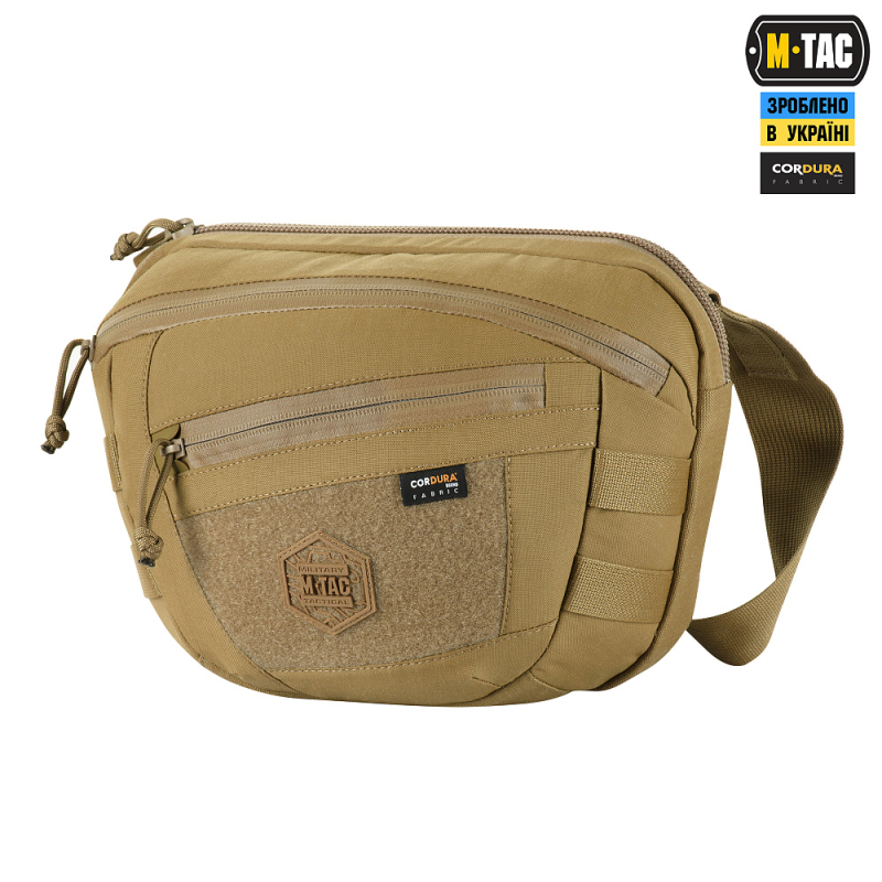 M-TAC СУМКА SPHAERA HARDSLING BAG LARGE З ЛИПУЧКОЮ ELITE COYOTE