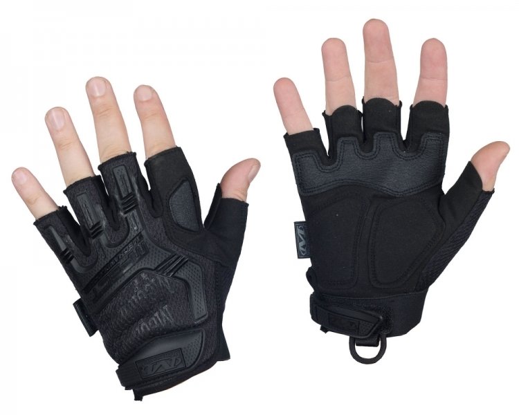 MECHANIX M-PACT FINGERLESS GLOVES BLACK