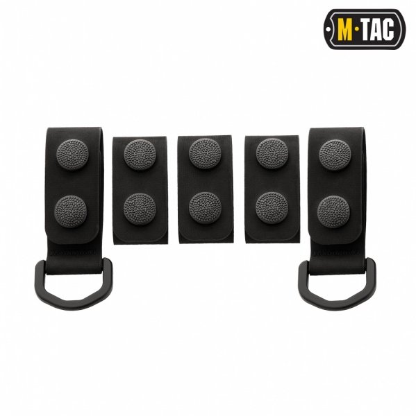 M-TAC КРІПЛЕННЯ НА ТАКТИЧНИЙ РЕМІНЬ (5 ШТ) BLACK