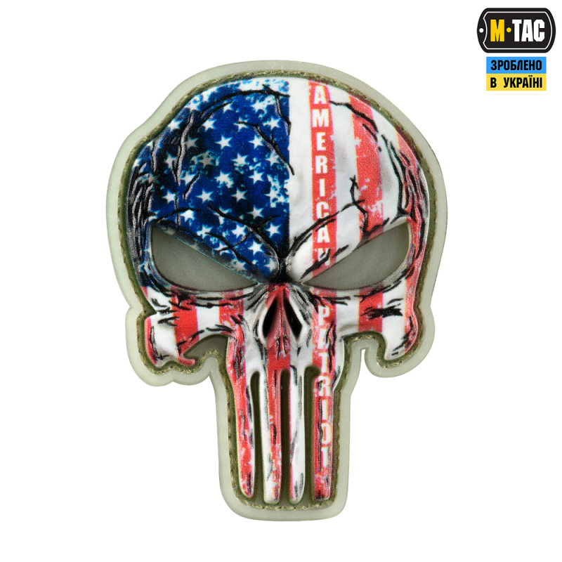 M-TAC НАШИВКА PUNISHER USA GID