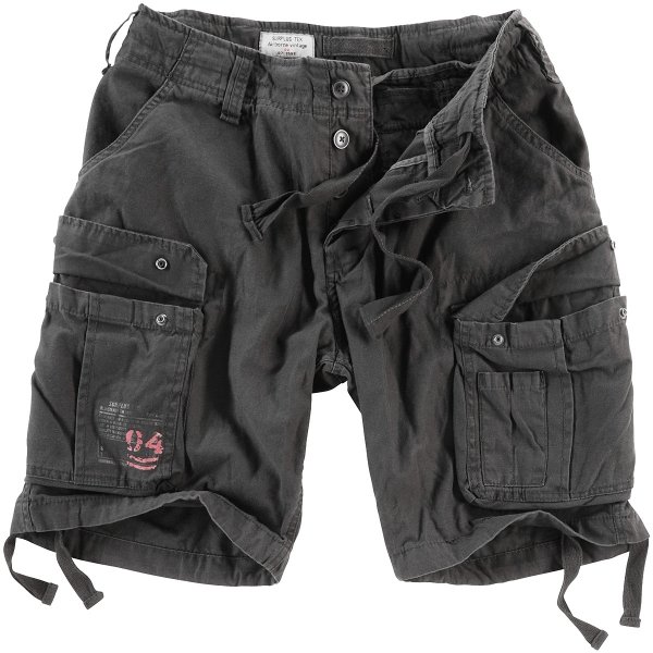 SURPLUS ШОРТЫ AIRBORNE VINTAGE SHORTS BLACK 07-3598-63