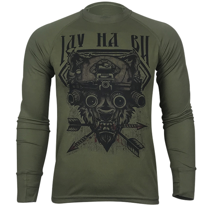 KRAMATAN TACTICAL DESIGN ЛОНГСЛІВ ІДУ НА ВИ COOLMAX OLIVE