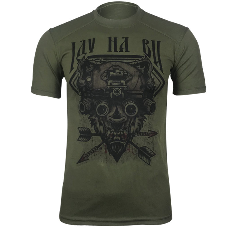 KRAMATAN TACTICAL DESIGN ФУТБОЛКА ІДУ НА ВИ COOLMAX OLIVE