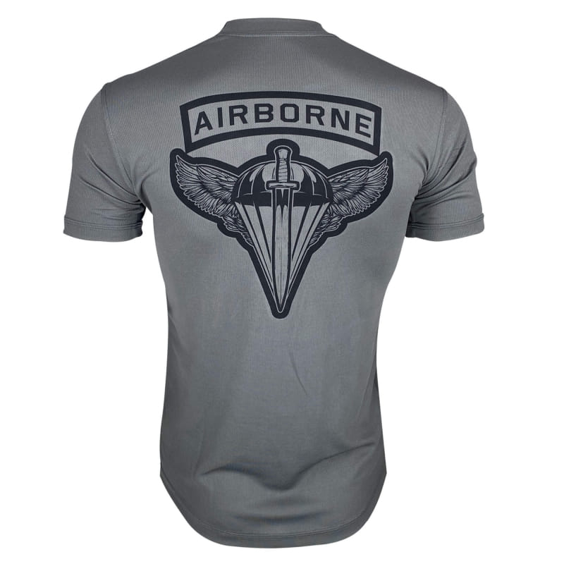 KRAMATAN TACTICAL DESIGN ФУТБОЛКА AIRBORNE FORCES OF UKRAINE COOLMAX GREY