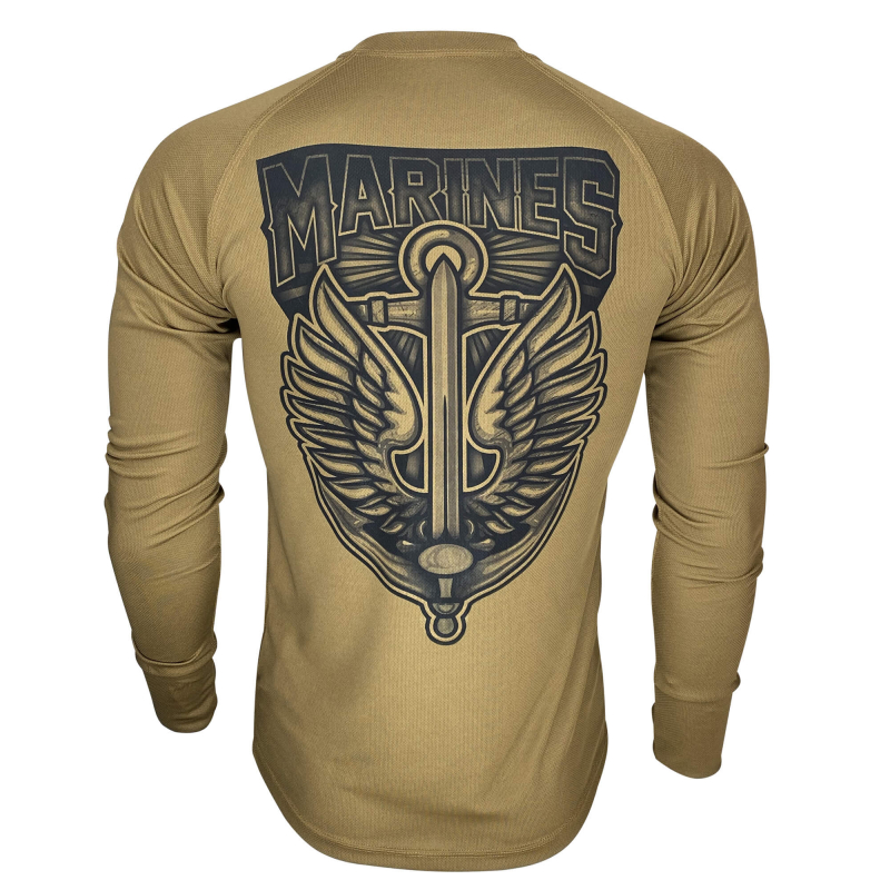 KRAMATAN TACTICAL DESIGN ЛОНГСЛІВ MARINES COOLMAX COYOTE