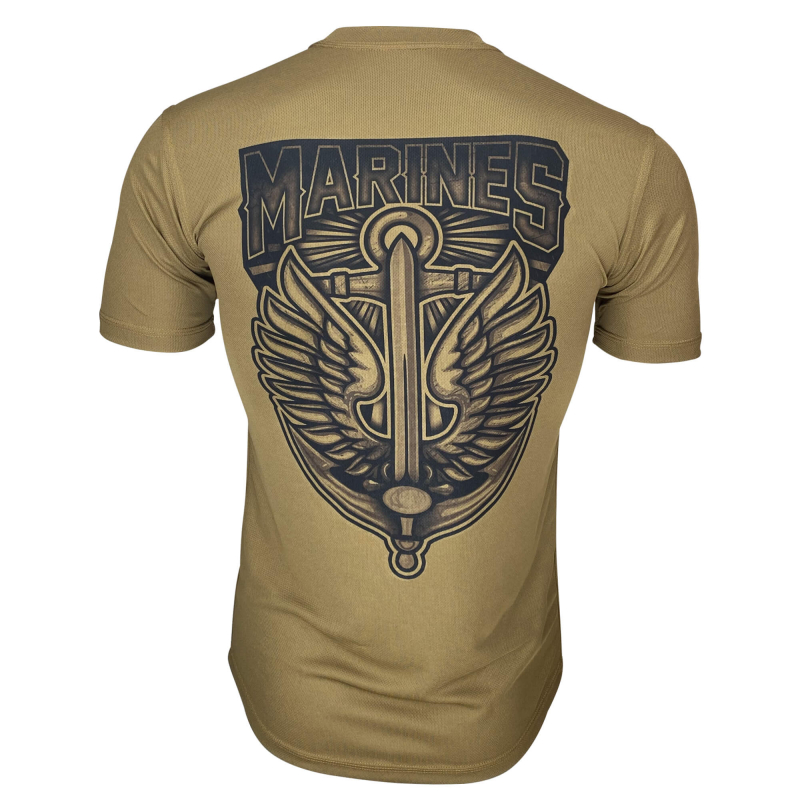 KRAMATAN TACTICAL DESIGN ФУТБОЛКА MARINES COOLMAX COYOTE