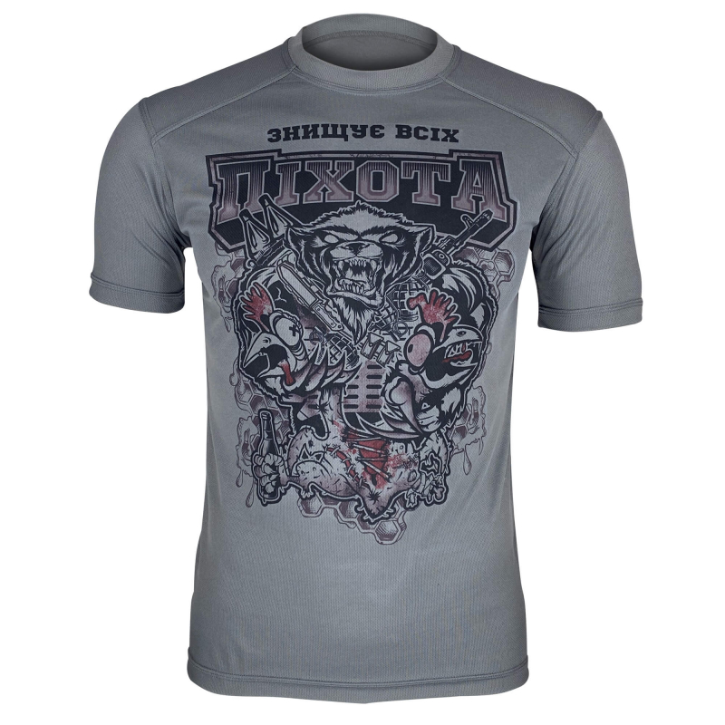 KRAMATAN TACTICAL DESIGN ФУТБОЛКА МЕДОЇД COOLMAX GREY