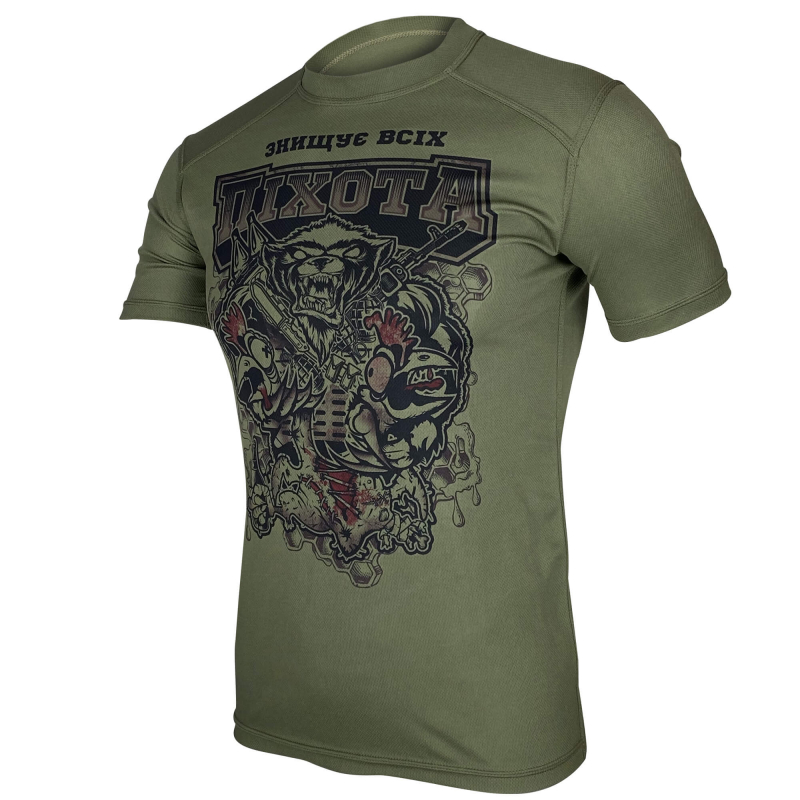 KRAMATAN TACTICAL DESIGN ФУТБОЛКА МЕДОЇД COOLMAX OLIVE