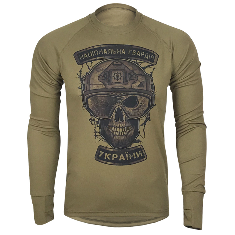 KRAMATAN TACTICAL DESIGN ЛОНГСЛІВ НГУ NATIONAL GUARD UKRAINE COOLMAX COYOTE