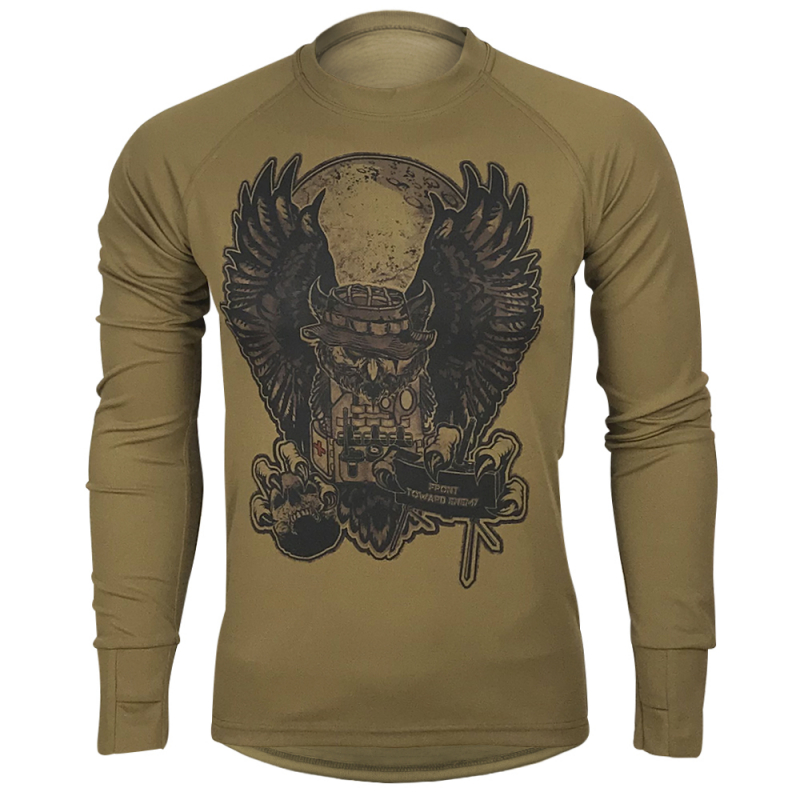 KRAMATAN TACTICAL DESIGN ЛОНГСЛИВ СОВА FRONT TOWARD ENEMY COOLMAX COYOTE