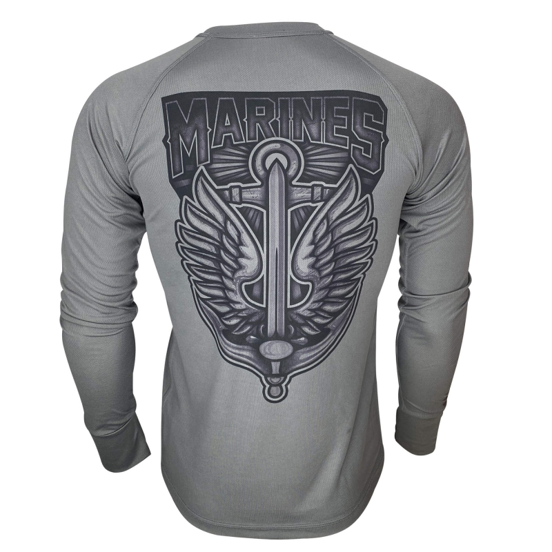 KRAMATAN TACTICAL DESIGN ЛОНГСЛИВ MARINES COOLMAX GREY