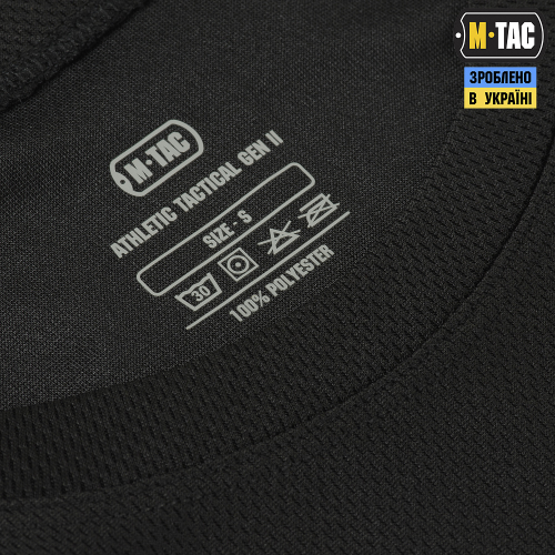M-TAC ФУТБОЛКА ПОТОВІДВІДНА ATHLETIC GEN. 2 BLACK
