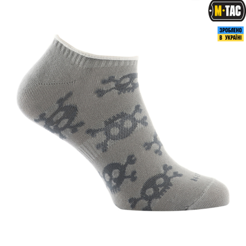M-TAC НОСКИ ЛЕТНИЕ ЛЕГКИЕ PIRATE SKULL LIGHT GREY