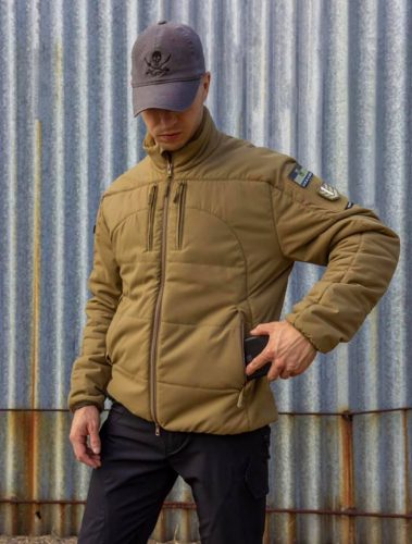 P1G-TAC КУРТКА ДЕМИСЕЗОННАЯ CALIDUM POLARTEC POWER FILL MIL-SPEC COYOTE BROWN UA281-91009-CB