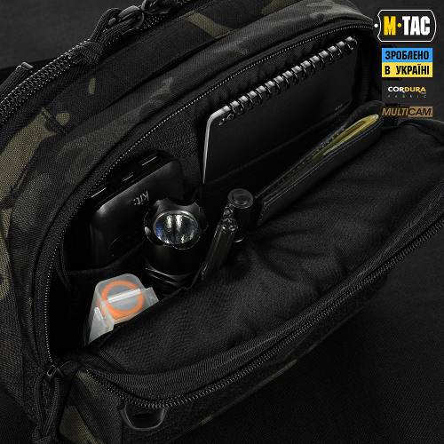 M-TAC СУМКА EDC BAG ELITE MULTICAM BLACK