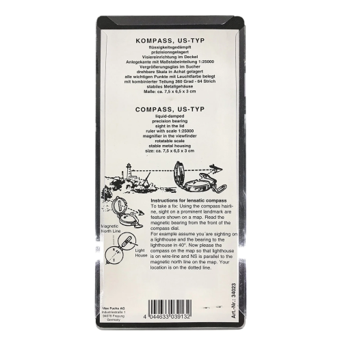 MFH КОМПАС US TYPE COMPASS METAL BODY OLIVE 34023