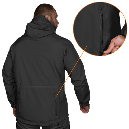CAMO-TEC КУРТКА STALKER SOFTSHELL BLACK 7226