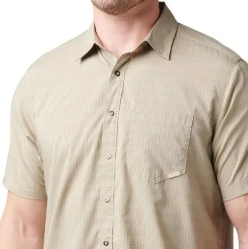 5.11 РУБАШКА ТАКТИЧЕСКАЯ AERIAL SHORT SLEEVE SHIRT KHAKI 71378-055