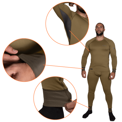 CAMO-TEC ТЕРМОБІЛИЗНА POLARHEAT QUADRO STRETCH 3.0 TAN 7295