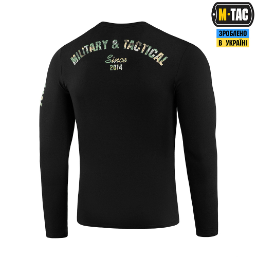 M-TAC ФУТБОЛКА LOGO ДЛИННЫЙ РУКАВ BLACK
