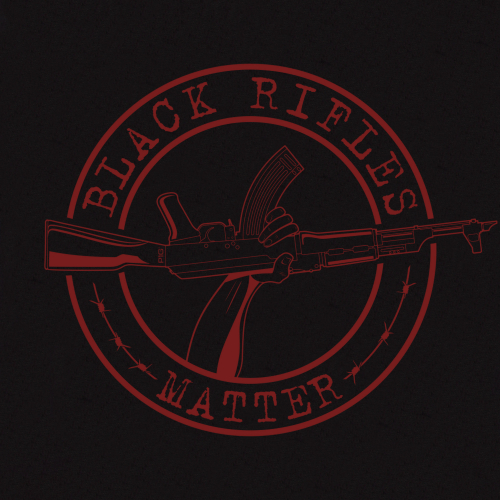P1G-TAC ФУТБОЛКА BLACK RIFLES MATTER BLACK UA281-29891-BK-BRM