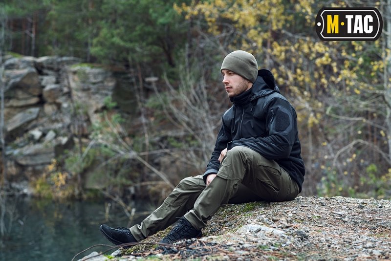 M-TAC КУРТКА NORMAN WINDBLOCK FLEECE BLACK