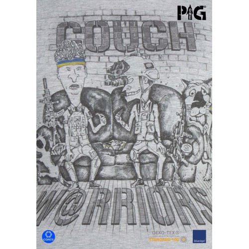 P1G-TAC ФУТБОЛКА COUCH WARRIORS IRON GREY UA281-29891-IG-CW