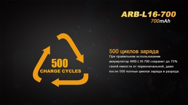 FENIX АКБ 16340 700 MAH LI-ION