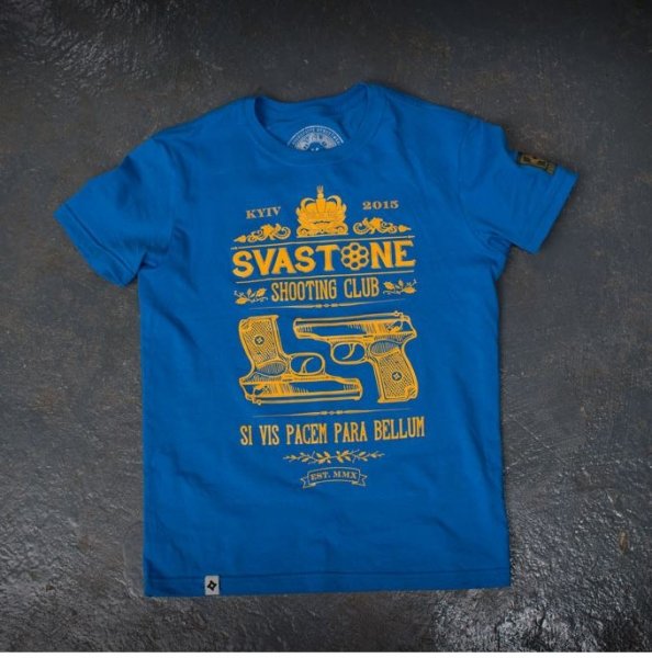 SVASTONE ФУТБОЛКА PARA BELLUM БЛАКИТНА