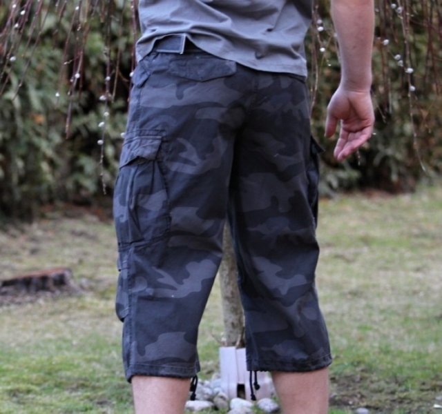 SURPLUS ШОРТЫ ENGINEER VINTAGE 3/4 BLACK CAMO 07-5597-42