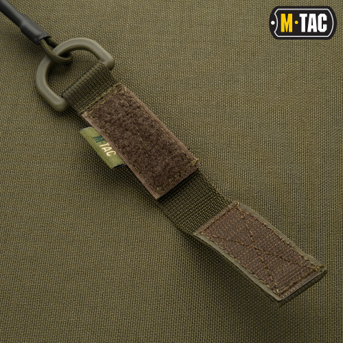 M-TAC ШНУР СТРАХОВОЧНЫЙ LITE КОМБИНИРОВАНЫЙ С D-КОЛЬЦОМ ОЛИВА