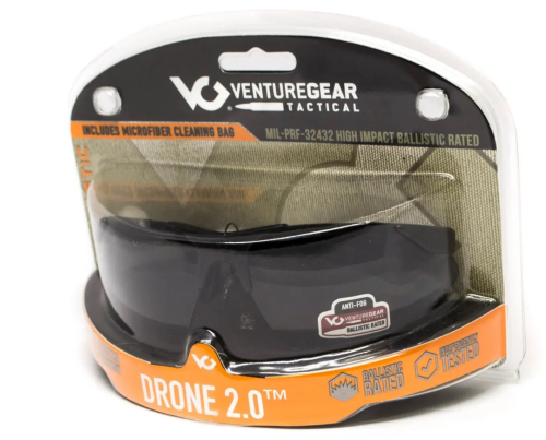 VENTURE GEAR TACTICAL ОЧКИ ЗАЩИТНЫЕ DRONE 2.0 BLACK ANTI-FOG VG-DRONBK-GR1 