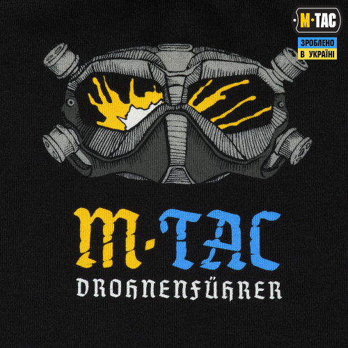 M-TAC ФУТБОЛКА DROHNENFÜHRER BLACK