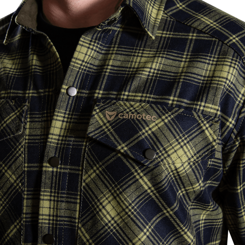 CAMO-TEC СОРОЧКА БУРЕВІЙ LOGO TAN LIME GREEN-NAVY 8659
