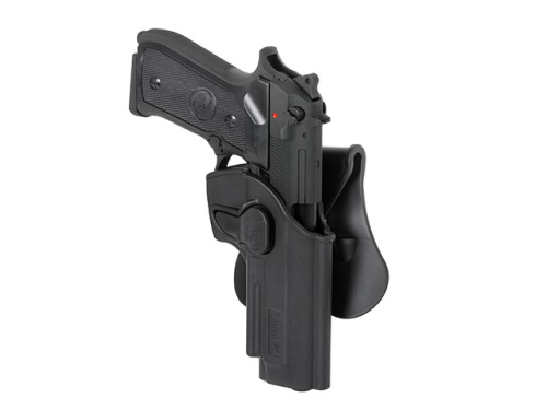 AMOMAX КОБУРА ПЛАСТИКОВА ДЛЯ BERETTA M9/92F BLACK HS1629