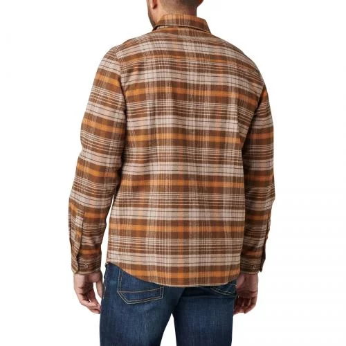 5.11 СОРОЧКА LESTER FLANNEL PLAID LONG SLEEVE SHIRT DARK EARTH PLAID 72532-1039