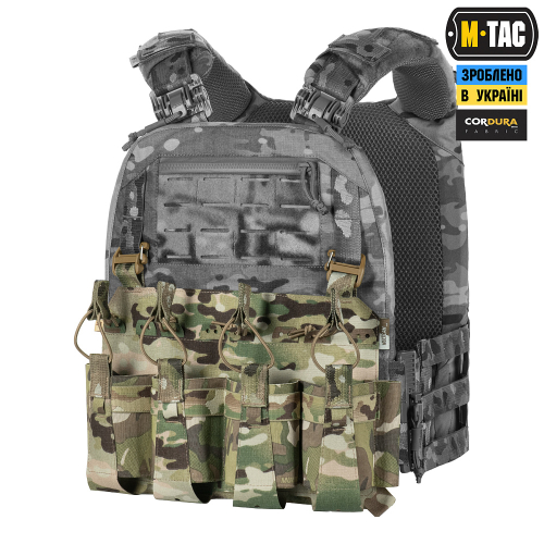  M-TAC ПЕРЕДНЯ ПАНЕЛЬ ДЛЯ ПЛИТОНОСКИ CUIRASS QRS XL НА 4 МАГАЗИНА MULTICAM