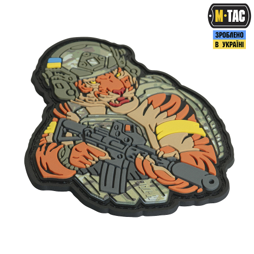 M-TAC НАШИВКА ТИГР ЖОВТИЙ СКОТЧ PVC MC