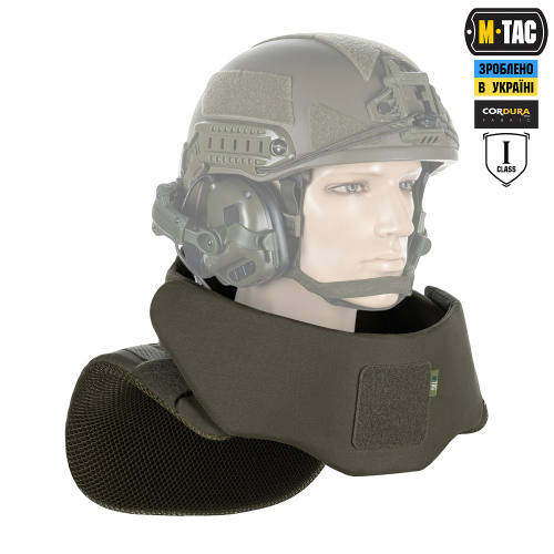 M-TAC ГОРЖЕТ СУМІСНИЙ З АКТИВНИМИ НАВУШНИКАМИ 1 КЛАС ЗАХИСТУ (FMS) ELITE RANGER GREEN