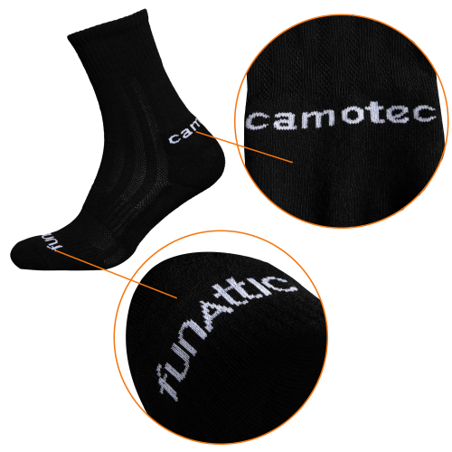 CAMO-TEC ТРЕКІНГОВІ ШКАРПЕТКИ FUNATTIC BLACK 6 ПАР 7401