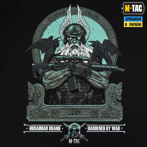 M-TAC ФУТБОЛКА ODIN MYSTERY ДЛИННЫЙ РУКАВ BLACK