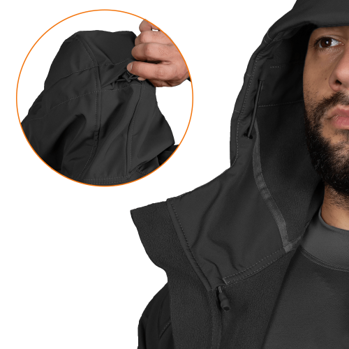 CAMO-TEC КУРТКА STALKER SOFTSHELL BLACK 7226