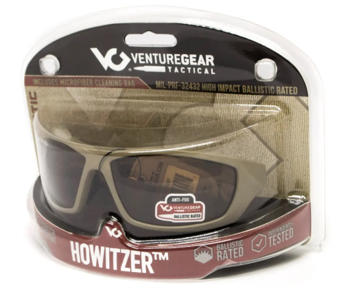 VENTURE GEAR TACTICAL ОКУЛЯРИ ЗАХИСНІ ANTI-FOG HOWITZER TAN 3ХОВИ-50
