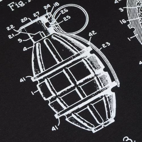 P1G-TAC ФУТБОЛКА З ПРИНТОМ GRENADE COMBAT BLACK UA281-29891-BK-GN