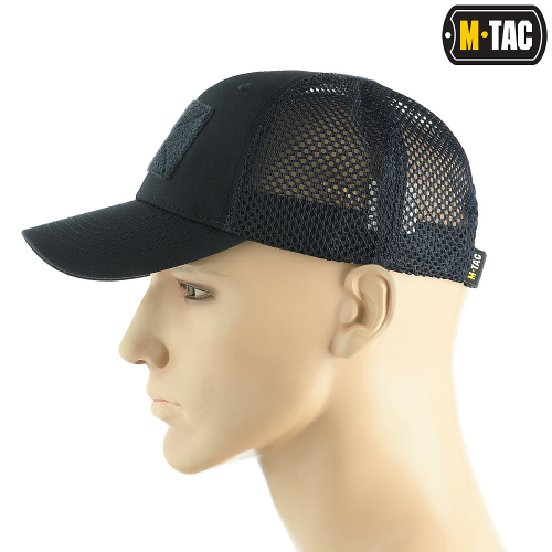 M-TAC БЕЙСБОЛКА С ЛИПУЧКОЙ И СЕТКОЙ FLEX РИП-СТОП DARK NAVY BLUE