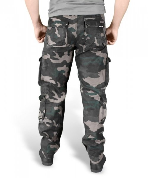 SURPLUS БРЮКИ AIRBORNE TROUSERS SLIMMY BLACK CAMO 05-3603-42