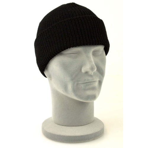 MIL-TEC ШАПКА ТОНКАЯ ВЯЗКА АКРИЛ BEANIE CAP BLACK 12133002
